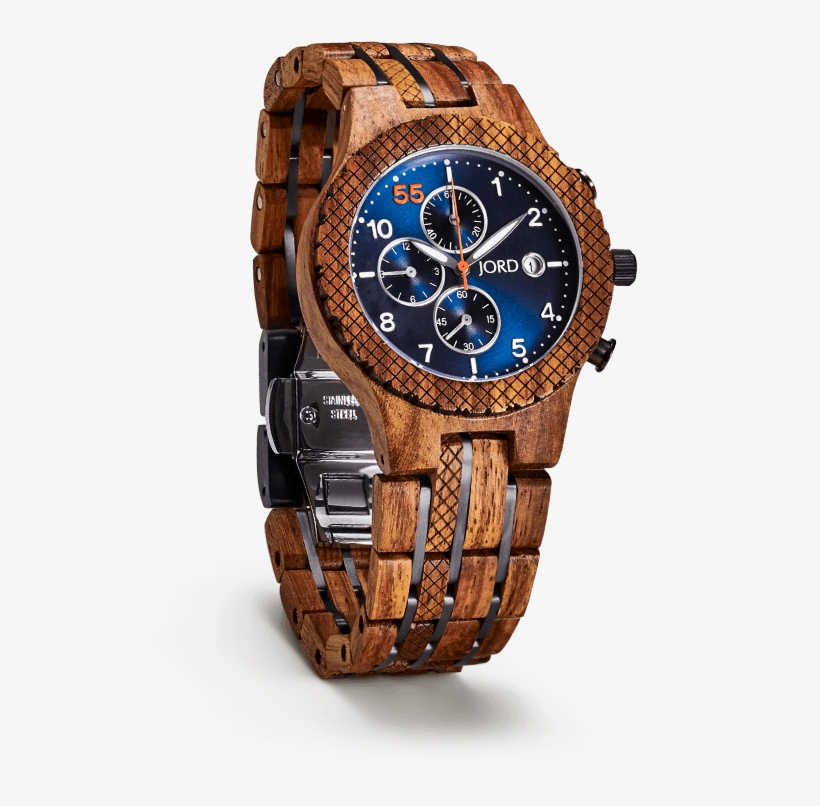 Chronograph Wood Watch - Wood Watches For Him, transparent png download