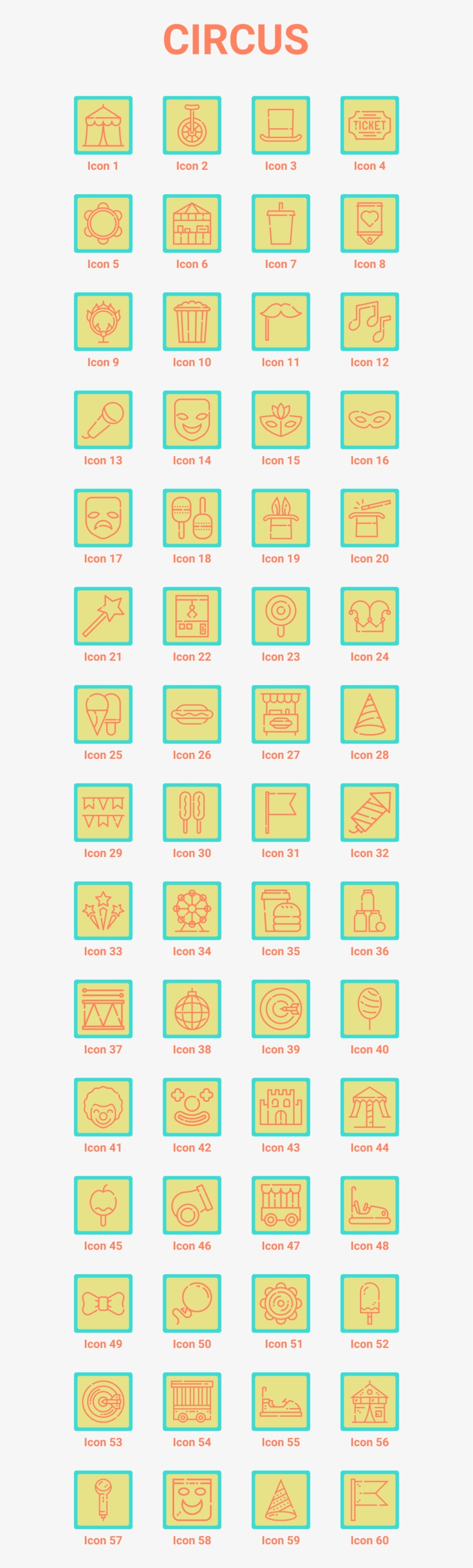 Circus Performance Elements Animated Icons Package - Tarrago Shoe Cream Color Chart, transparent png download