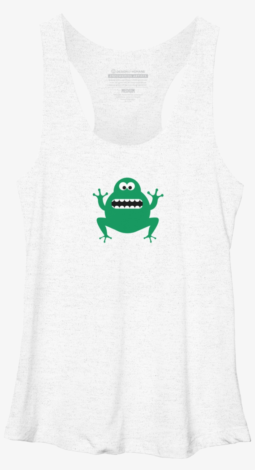 Crazy Funny Frog Racerback - Active Tank, transparent png download