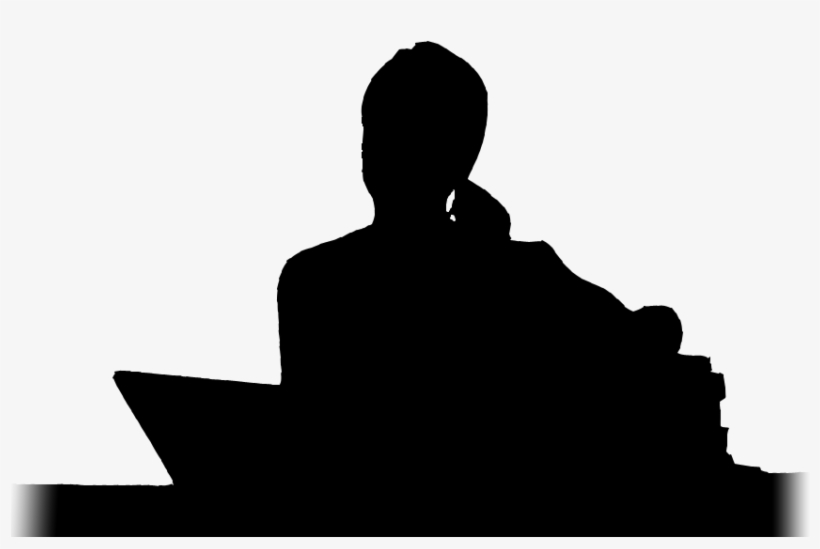 Girl Silhouette - Silhouette, transparent png download