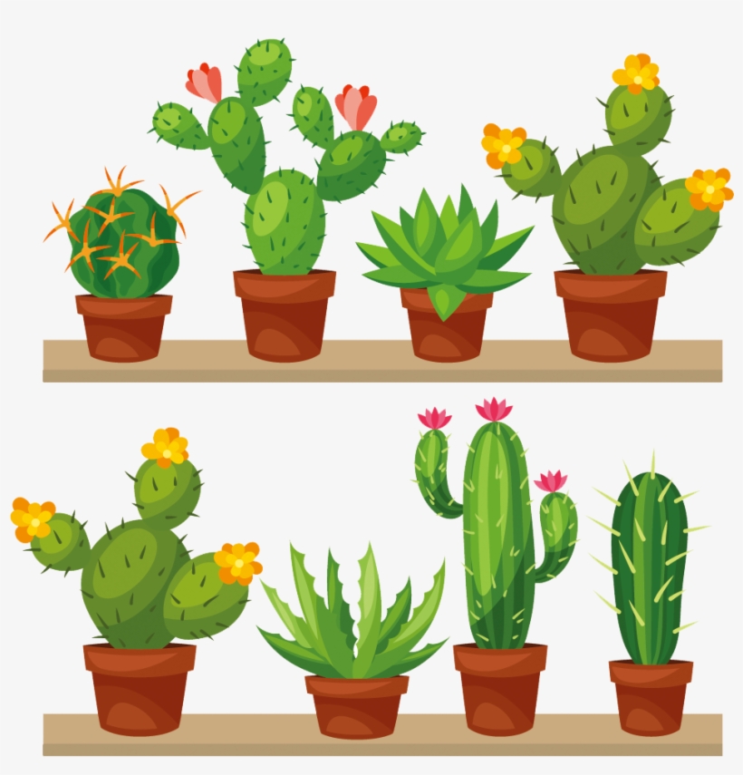 Cactus Plant Vector Png Image - Succulents Clip Art Free, transparent png download
