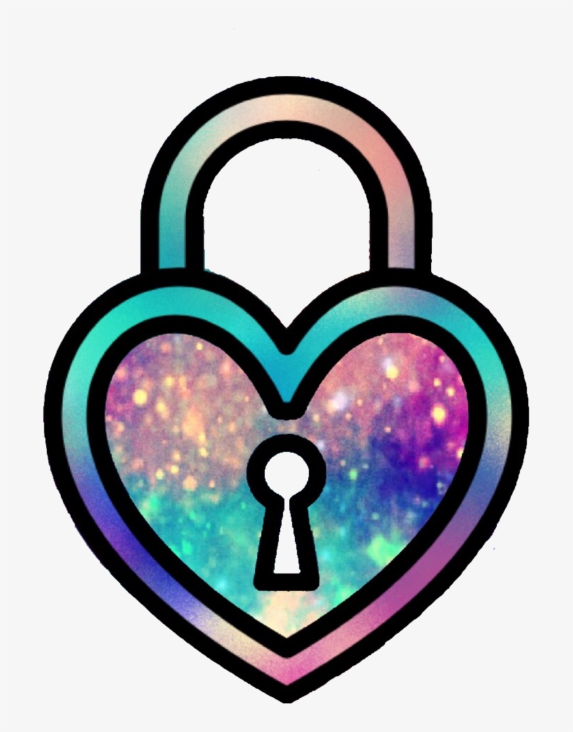Ftedtickers Heart Love Locks Pastel Glitter Sparkle - Heart, transparent png download
