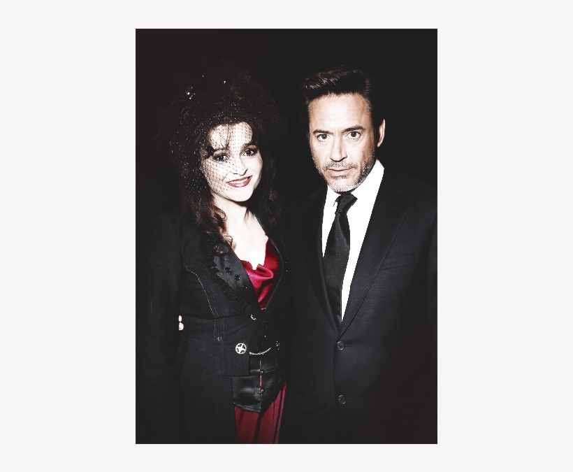 Helena Bonham Carter And Robert Downey Jr Image - Tuxedo, transparent png download