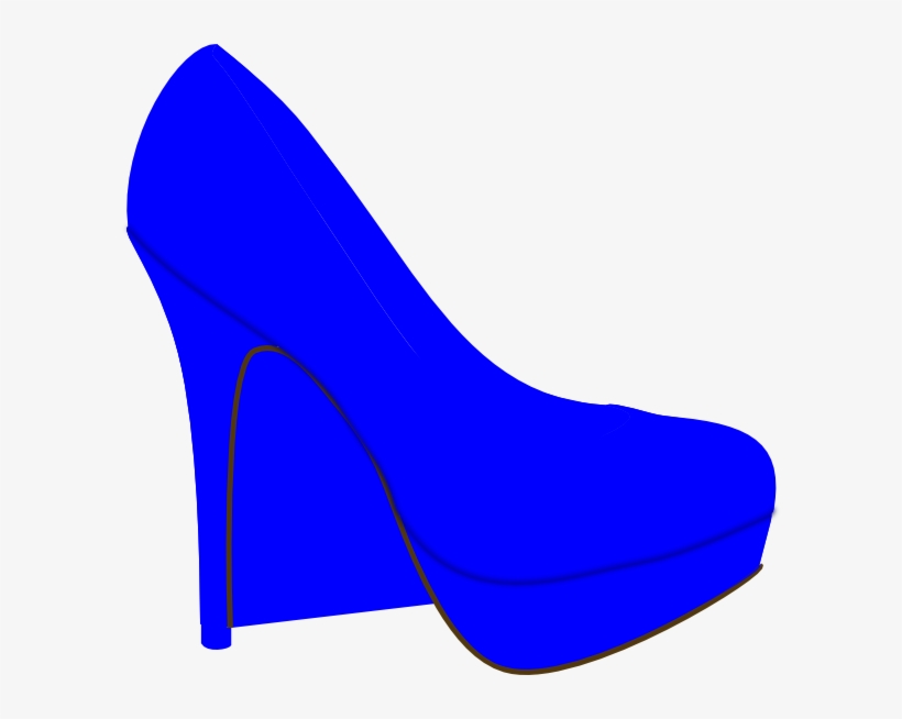 Clip Art Library Shoe Clip Art At Clker Com Vector - Blue Shoes Clip Art, transparent png download