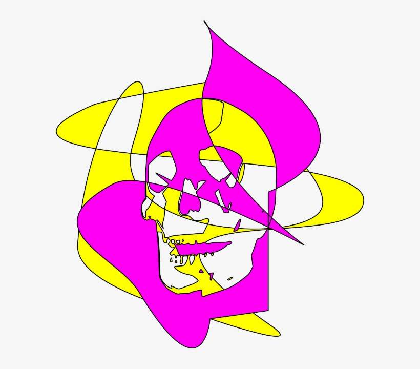 Head, Drawing, Skull, Death, Mort, Abstract, Artistic - Drawing, transparent png download