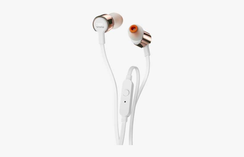 Jbl T210 Earphones With Mic - Jbl Pure Bass T210, transparent png download