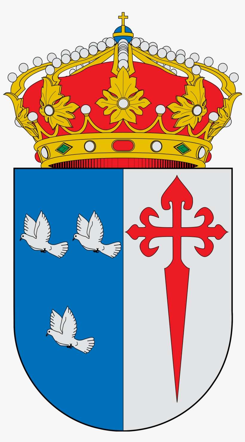 Palomas - Escudo Puebla De La Calzada, transparent png download