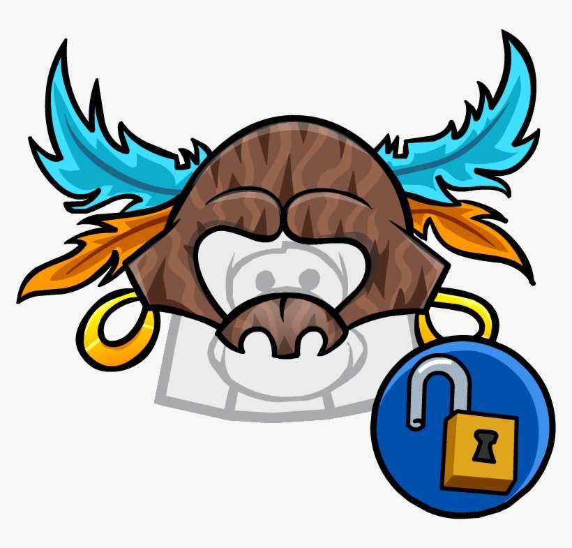 Freaky Tiki Headdress - Club Penguin Optic Headset, transparent png download