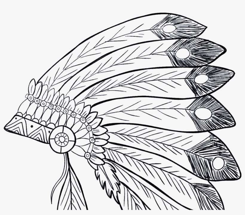 Indian Headband Coloring Pages