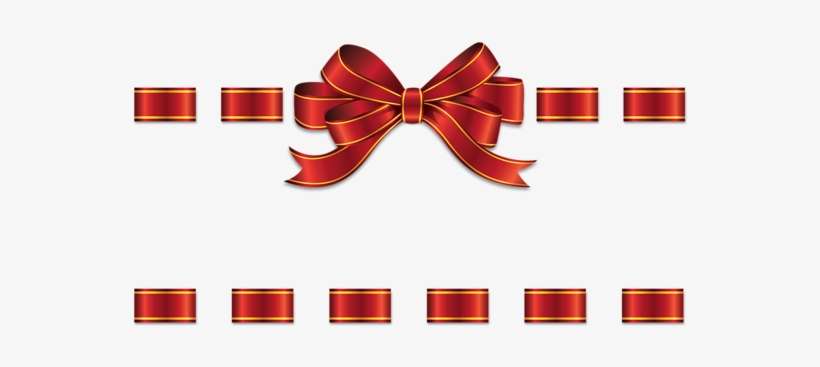 Decorative Band With Ribbon Png Clipart Image - Decorative Bow Png, transparent png download