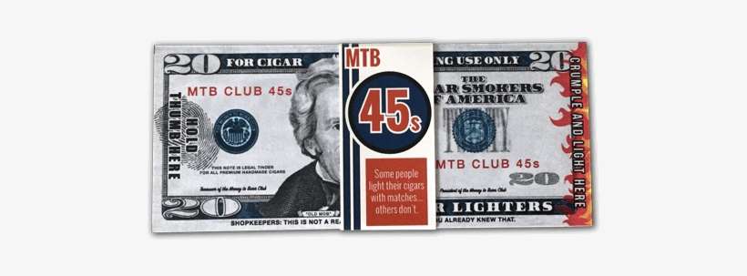 Refill Pack For The Mtb 45s $20 Bill Novelty Cigar - Cigars, transparent png download