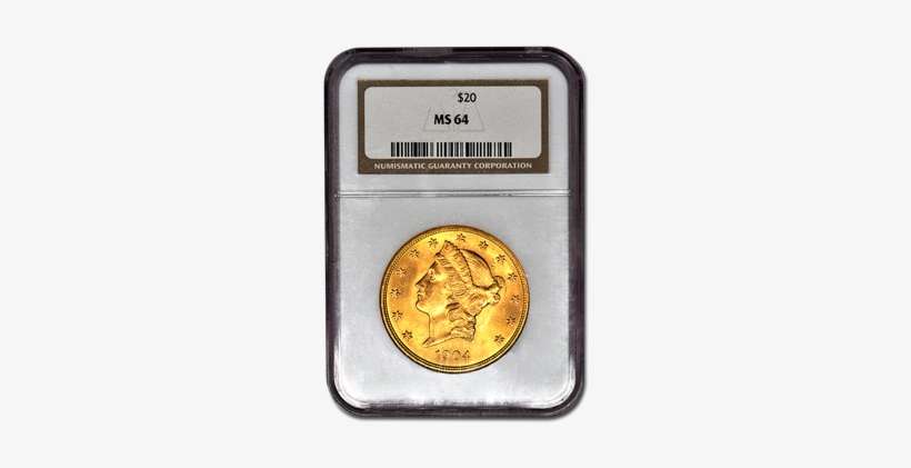 $20 Liberty Gold Coins Ms - Gold Coin, transparent png download