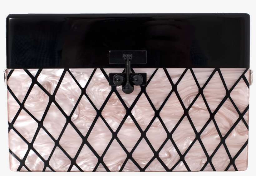 Loading Zoom - Edie Parker: Small Trunk Fishnet Clutch, transparent png download