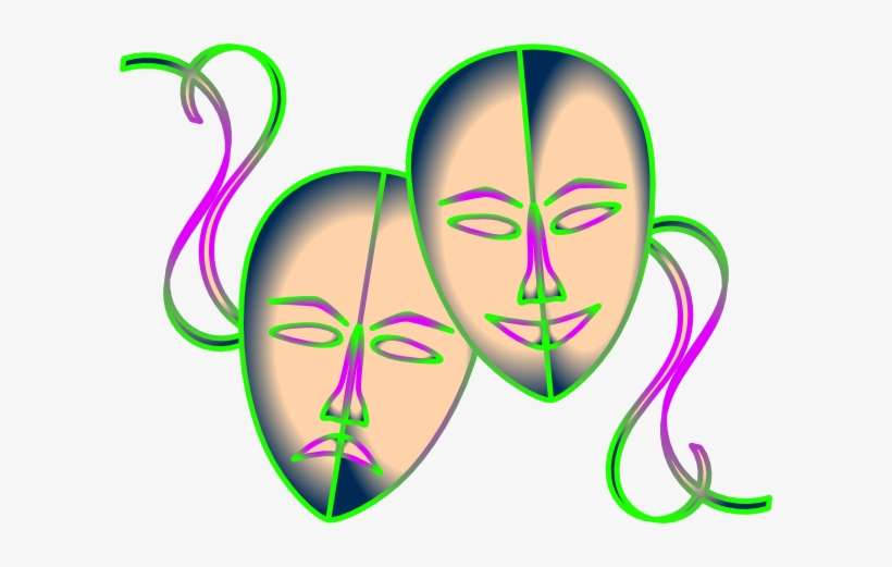 Theatre Masks P, transparent png download