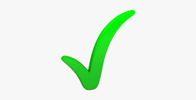 Green Check Mark Car Pictures - Check Green, transparent png download