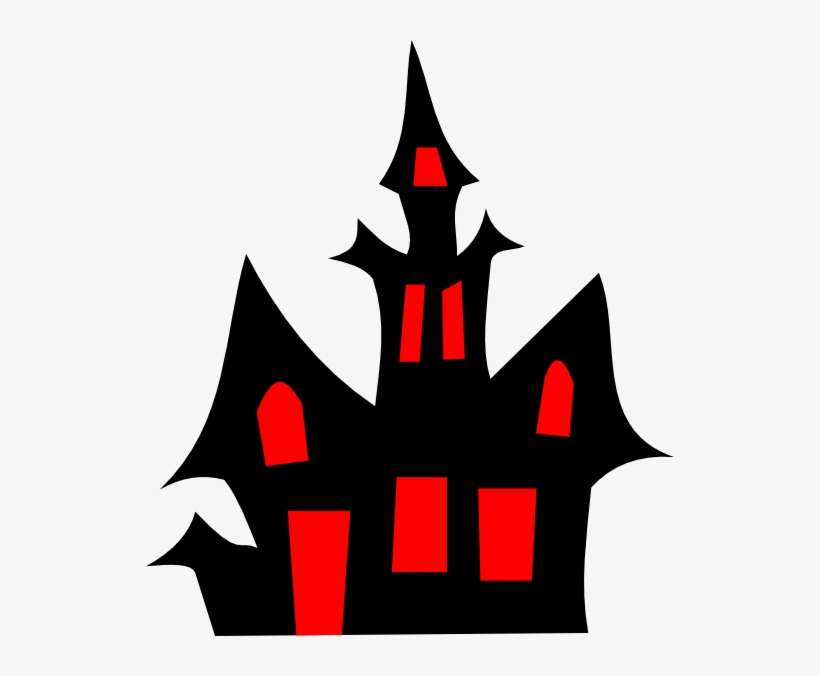 Halloween Scary House Clip Art At Clker - Haunted House Clip Art, transparent png download