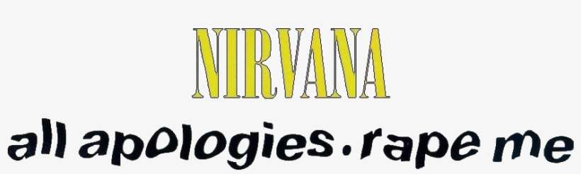 Nirvana All Apologies Rape Me - Parallel, transparent png download