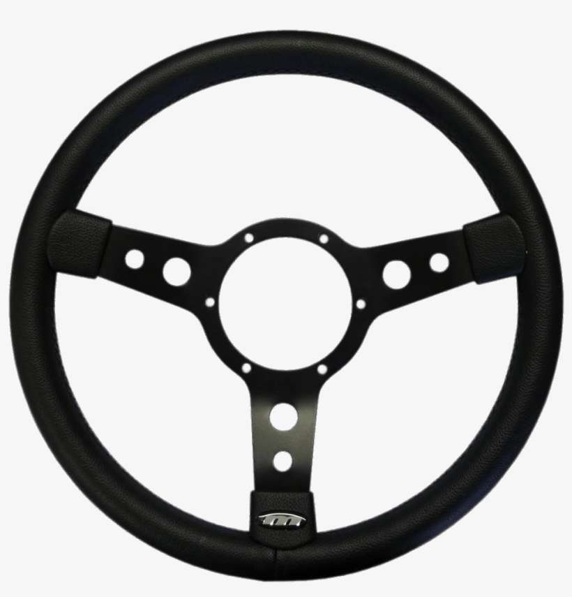 Black Steering Wheel - Omp Blue Steering Wheel, transparent png download