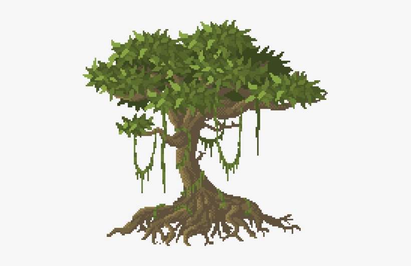 Jungle Tree V2 By Benthedwarfd6eg4bv Cartoon Jungle Tree Png PNG