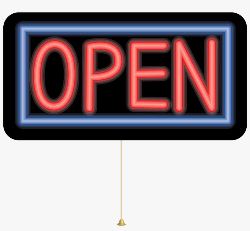 Surprising Inspiration Open Clip Art Clipart Neon Sign - Open Sign Transparent Background, transparent png download