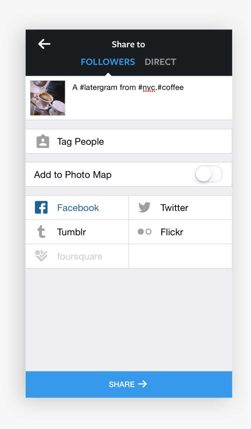 Go Through The Steps Of Sharing A Photo On Instagram, - User, transparent png download