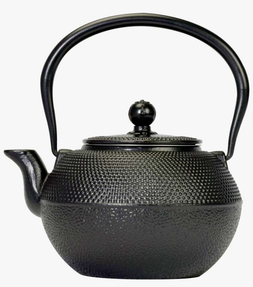 Cast Iron Teapot - Black Tea Pot, transparent png download