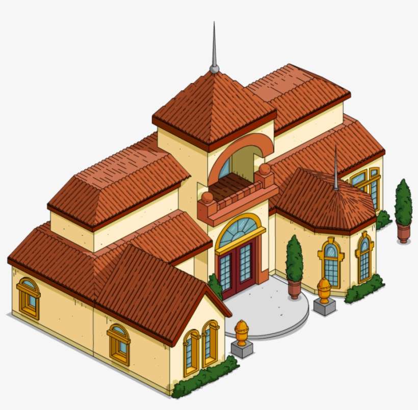 Krusty's Mansion Tapped Out - Simpsons Krusty Mansion, transparent png download