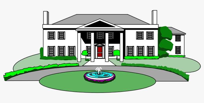 Svg Transparent Library Clipart - Mansion Clipart Png, transparent png download