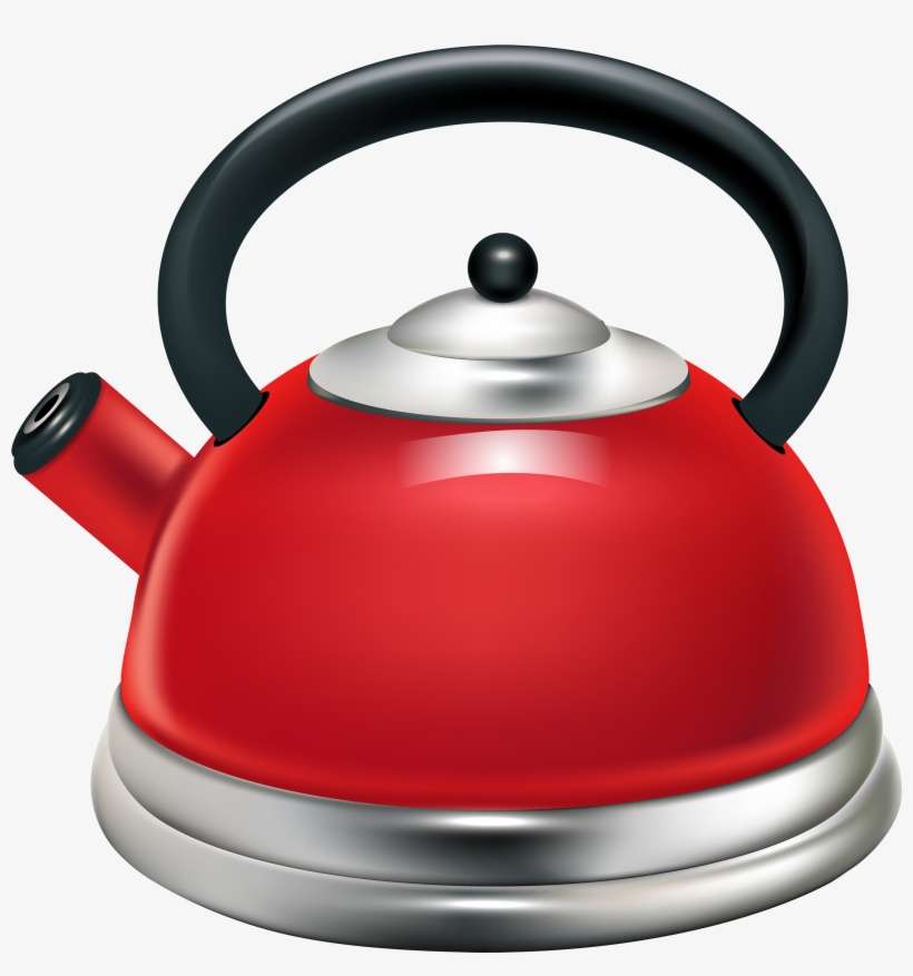 Red Kettle Png Clipart - Kettle Images Clip Art, transparent png download