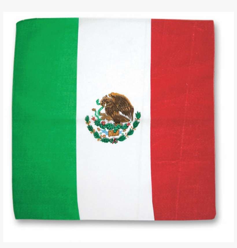 Mexican Flag Bandana - Mexican Flag, transparent png download