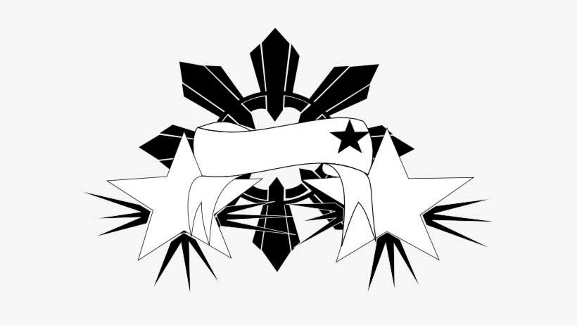 Filipino Design Black And White, transparent png download
