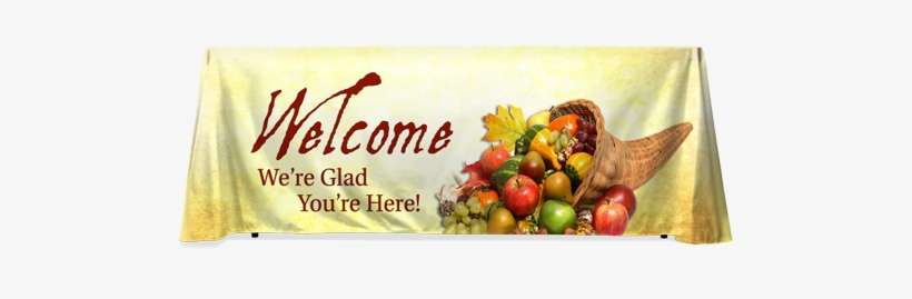 Tt087 Welcome Cornucopia - Cornucopia Die Cut Thanksgiving Card, transparent png download