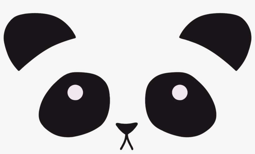 Panda Face Png - Panda Face Cartoon Png, transparent png download