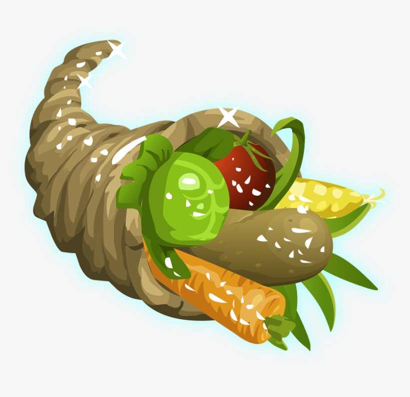 Horn Of Plenty Thanksgiving - Cuerno De La Abundancia Png, transparent png download
