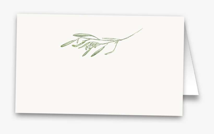 Rustic Greenery Leaves Wedding Table Seating Cards - Place Card, transparent png download