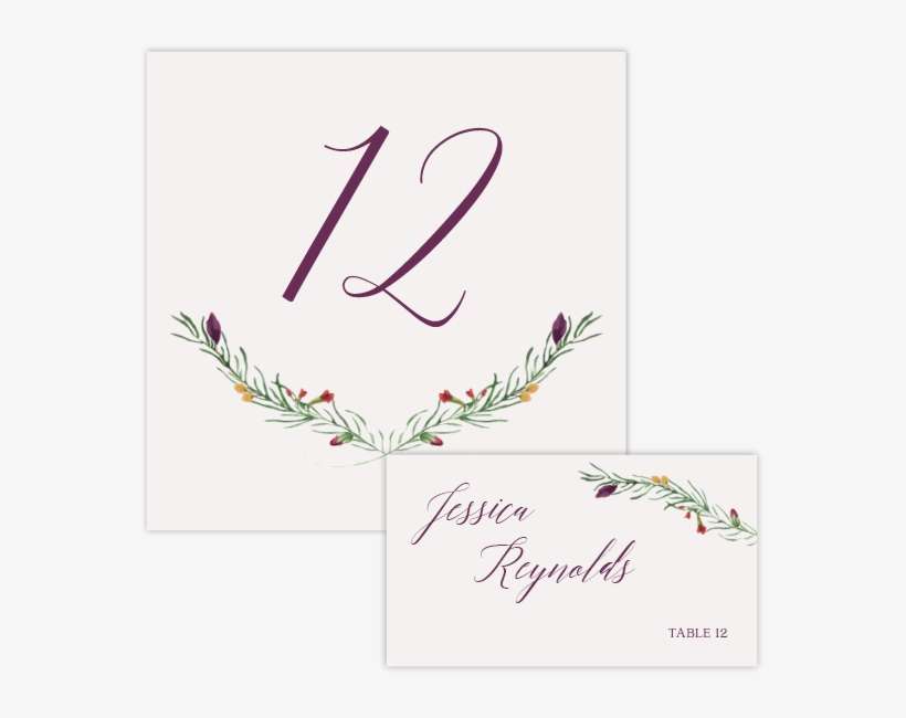 Table Number-escort - Calligraphy, transparent png download
