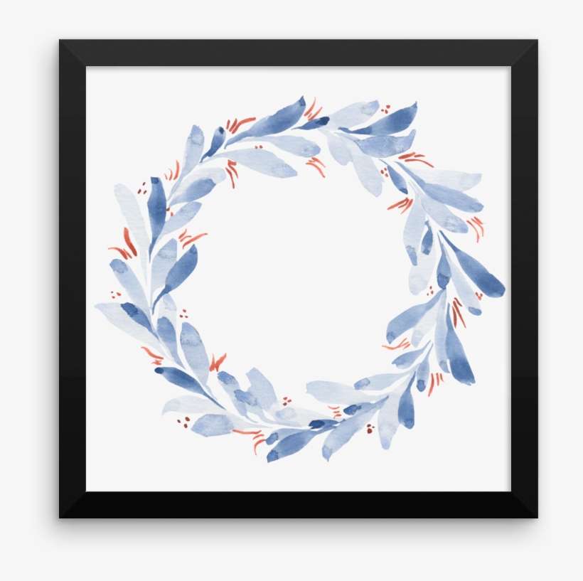"marine Laurel" Framed Poster - Poster, transparent png download