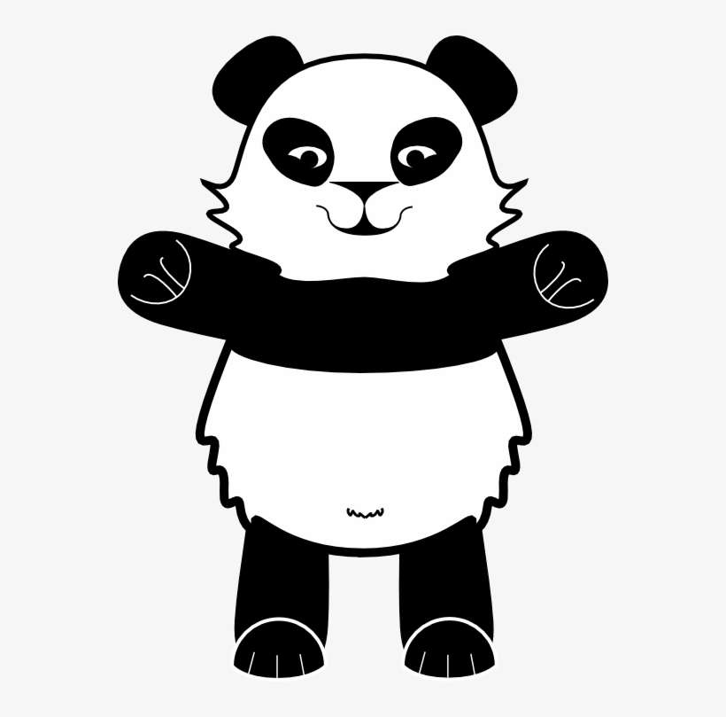 Panda-pandaface - Cartoon, transparent png download