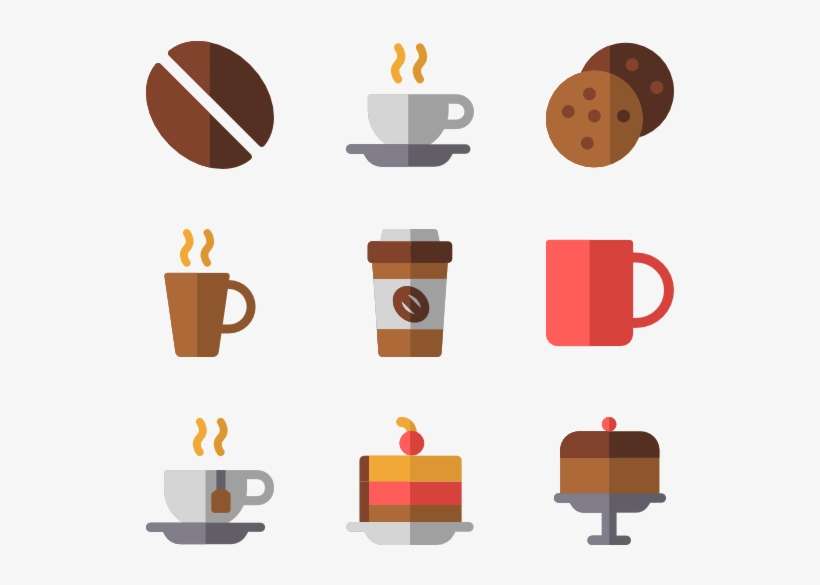 Hot Coffee Paper - Coffee Shop Flat Icon, transparent png download