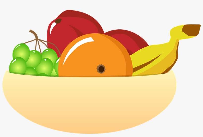 Fruit Bowl Fruits Food - Imagen De Un Frutero, transparent png download