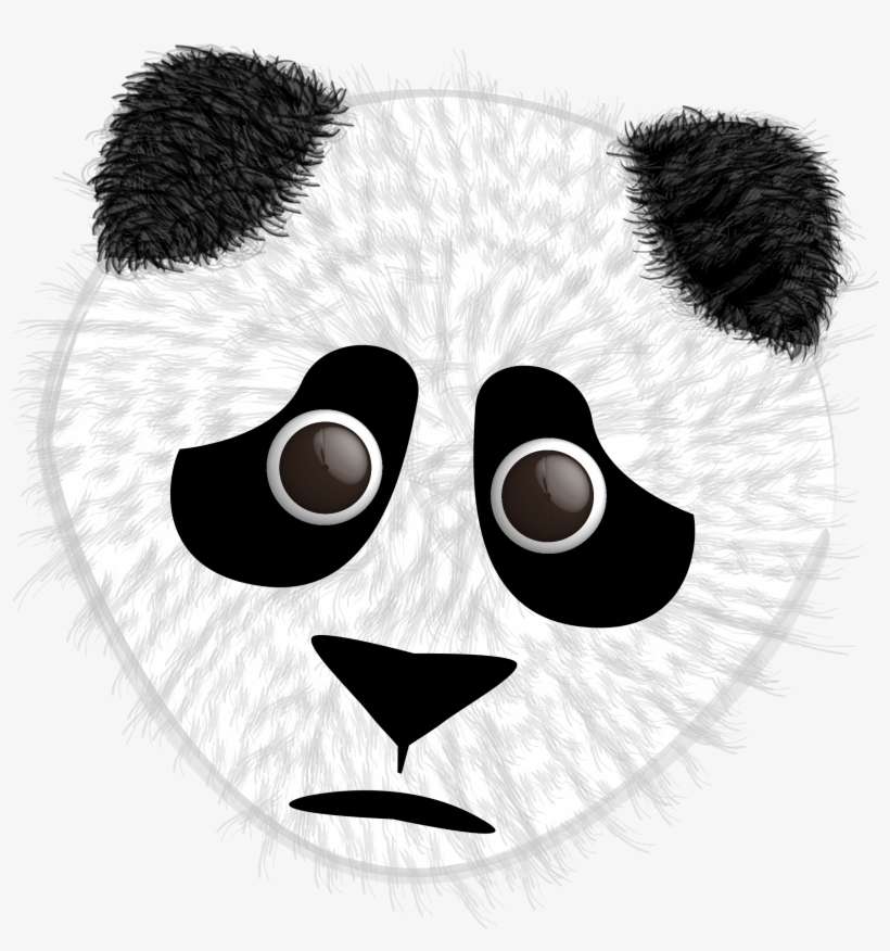 This Free Icons Png Design Of Fuzzy Panda Bear, transparent png download
