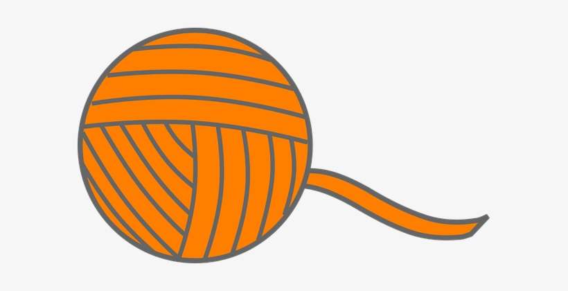 Wool Yarn Knit Ball Orange Cat Yarn Yarn Y - Crochet Afghans: How To Make Crochet Afghans In 24, transparent png download