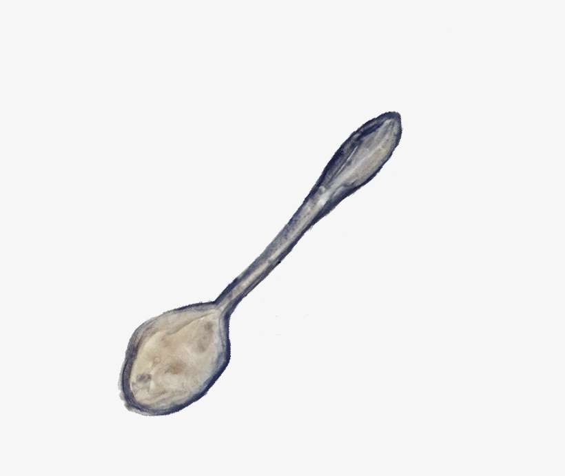 My Process Included Sketching The Illustration Out - Spoon, transparent png download