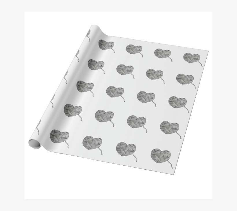 Yarn Ball Heart Gift Wrap - Police Badge Sergeant Geschenkpapier, transparent png download