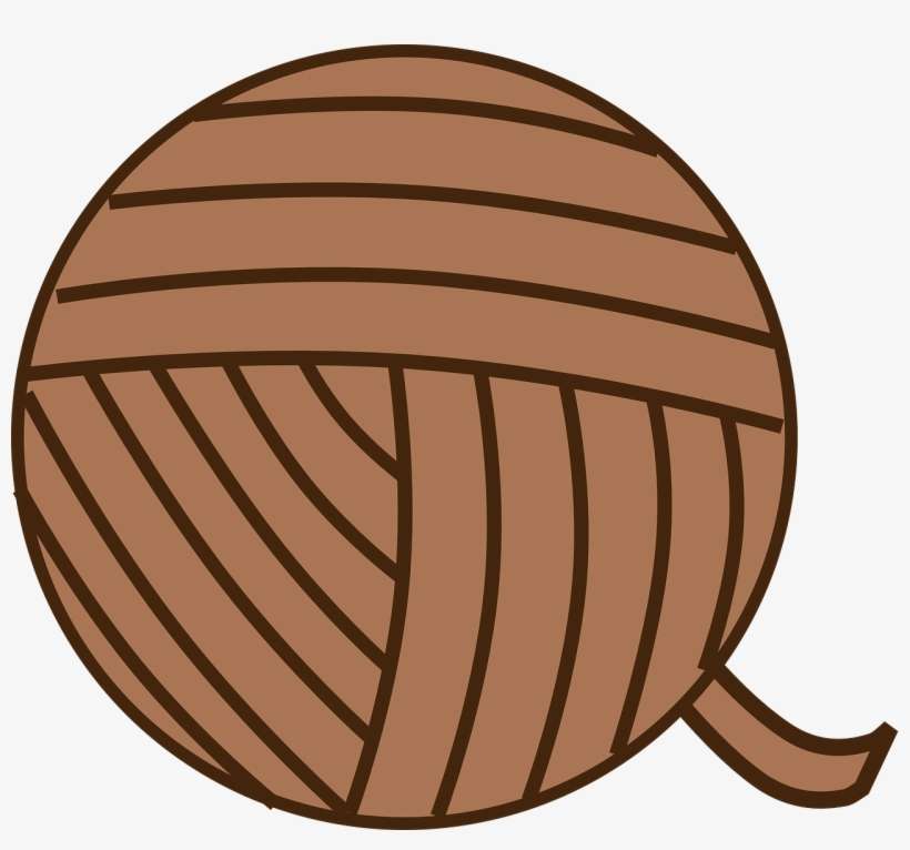 Ball Of Yarn, Yarn, Brown, Knit, Ball - Crochet Afghans: How To Make Crochet Afghans In 24, transparent png download