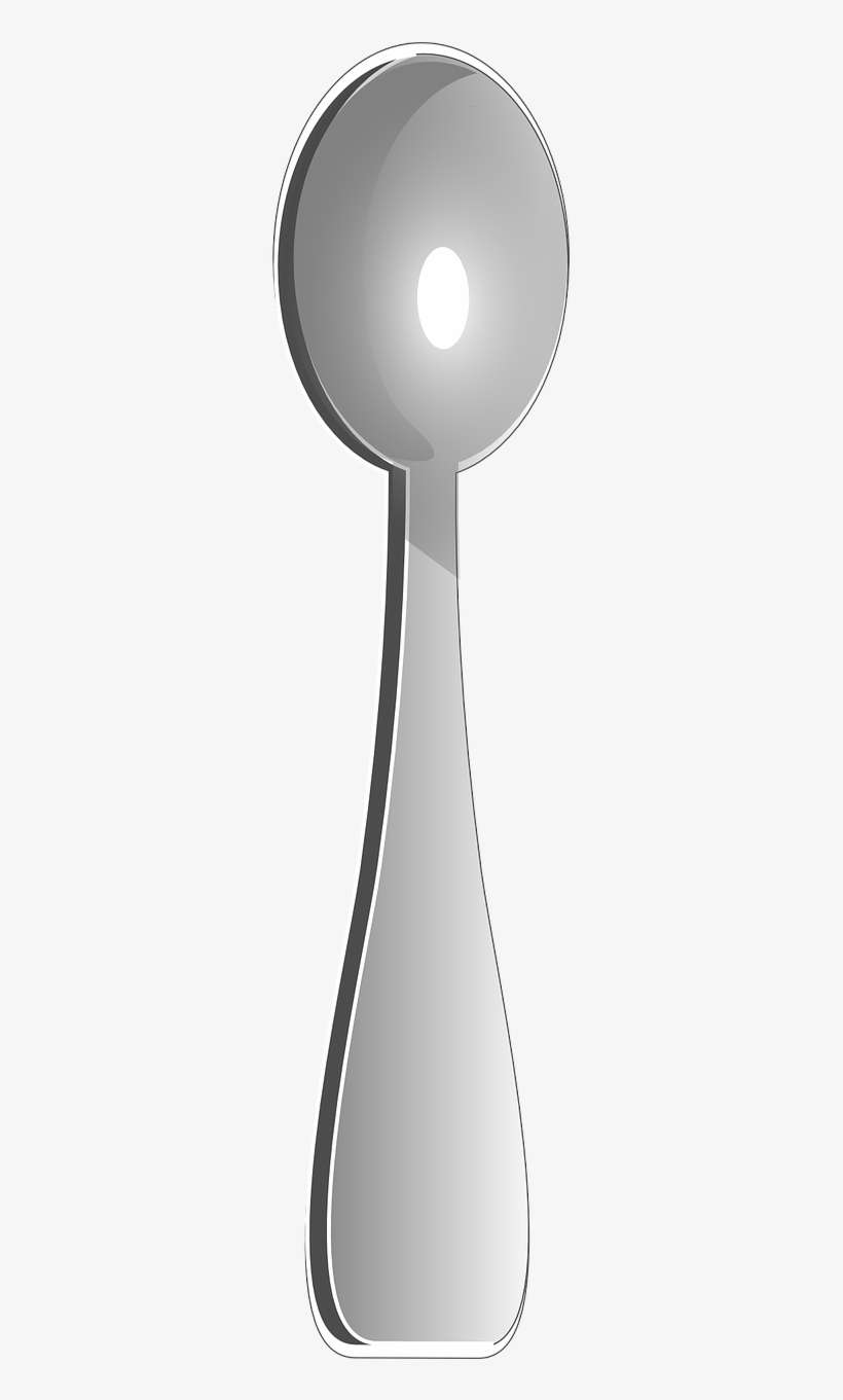 Image Library Fishing Clipart Spoon - Metal Spoon Clip Art, transparent png download