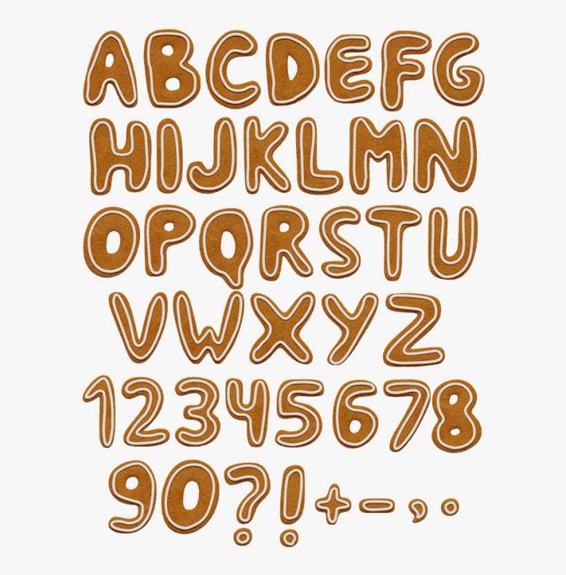 Christmas Cookie Food Font - Christmas Day, transparent png download