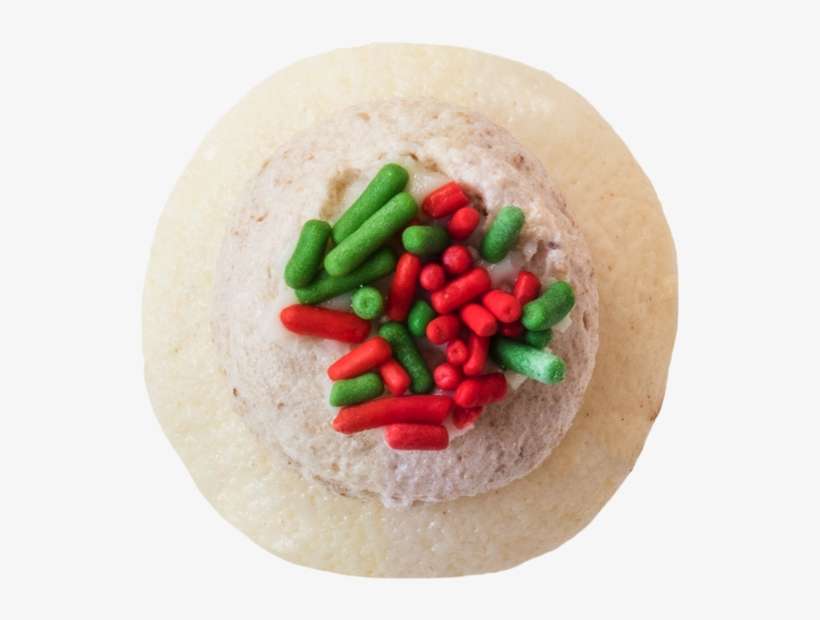 Christmas Cookies & Milk Cupcake Small Top View Image - Dessert, transparent png download