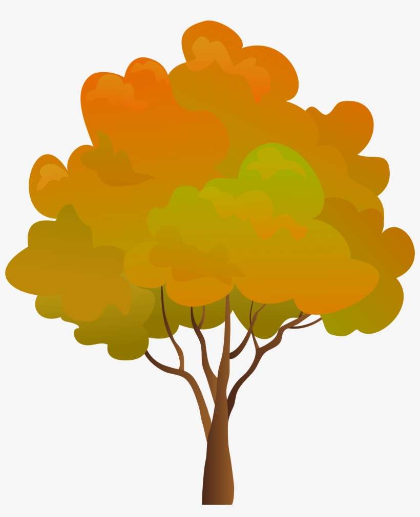 Clipart Trees Yellow Png, transparent png download