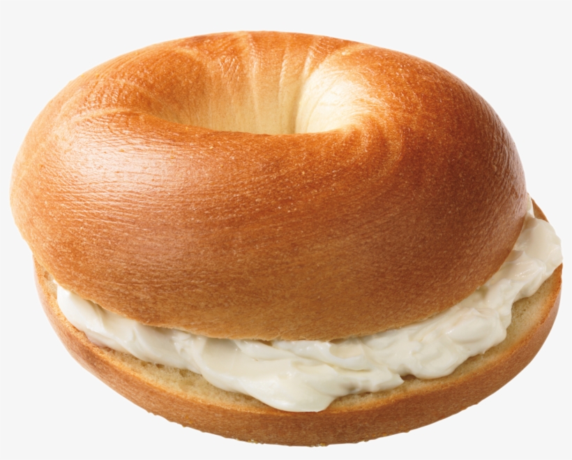 Bagel With Cream Cheese Png, transparent png download